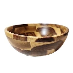 Lipper International Acacia Wood Bowl 7 Inch Diameter